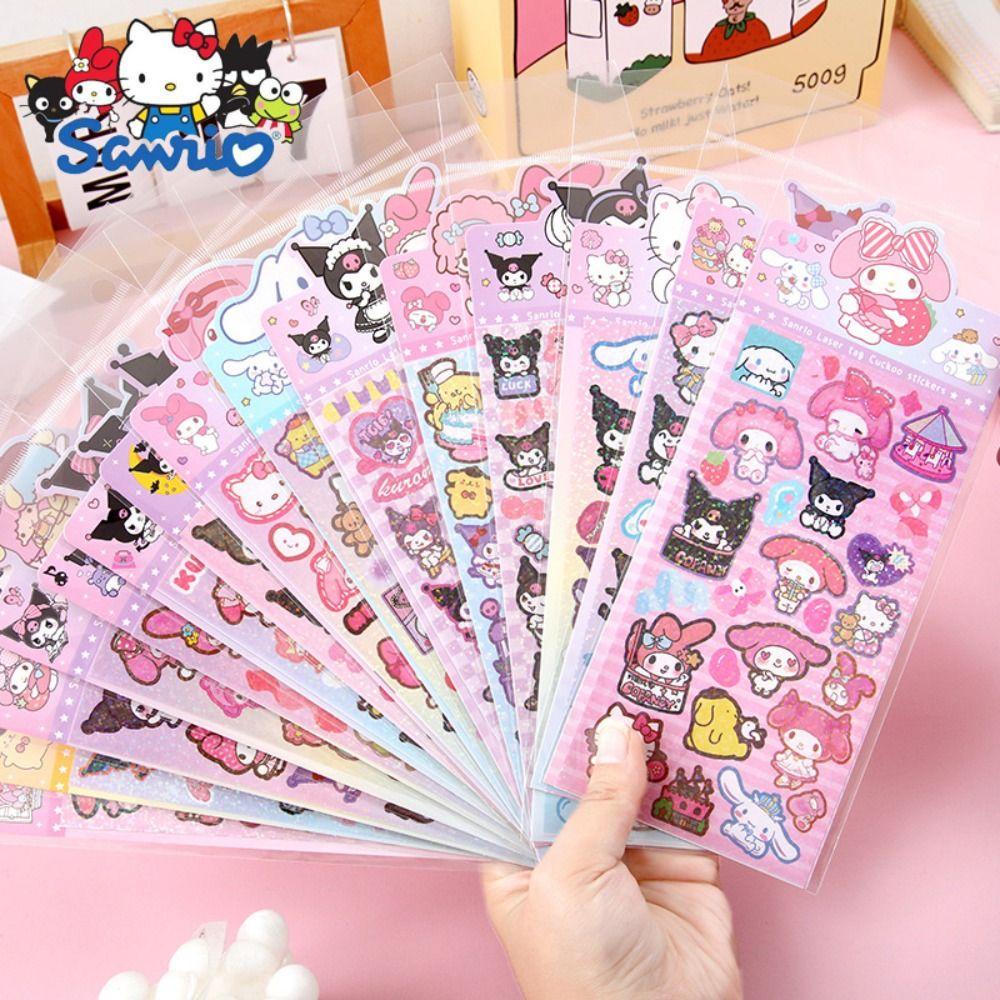 Shanrong kuromi guka sticker, cartoonkuromi handmade toy, cartoon sticker melody quà tặng sinh nhật dễ thương đáng yêu