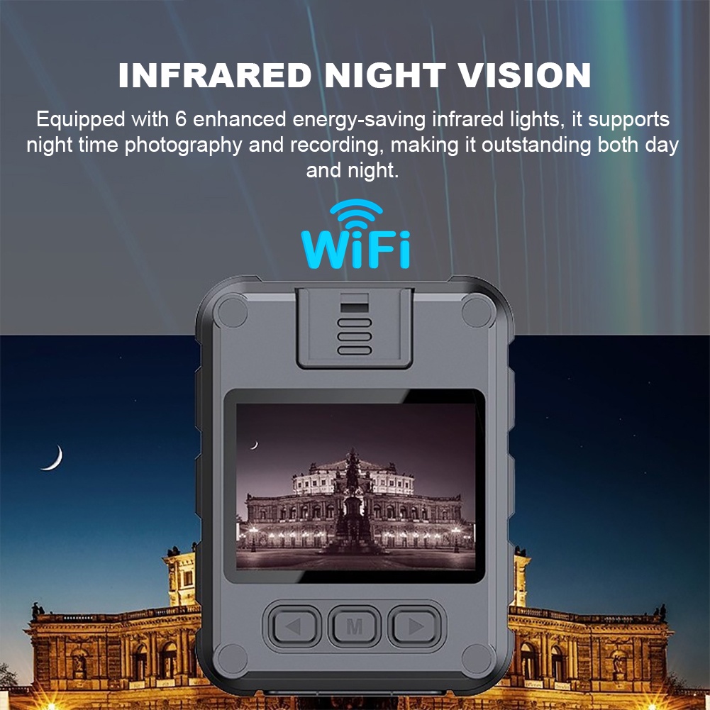 Máy Quay An Ninh 4K DVR Hồng Ngoại Mini Tích Hợp Mic Thu Âm 10 Tiếng