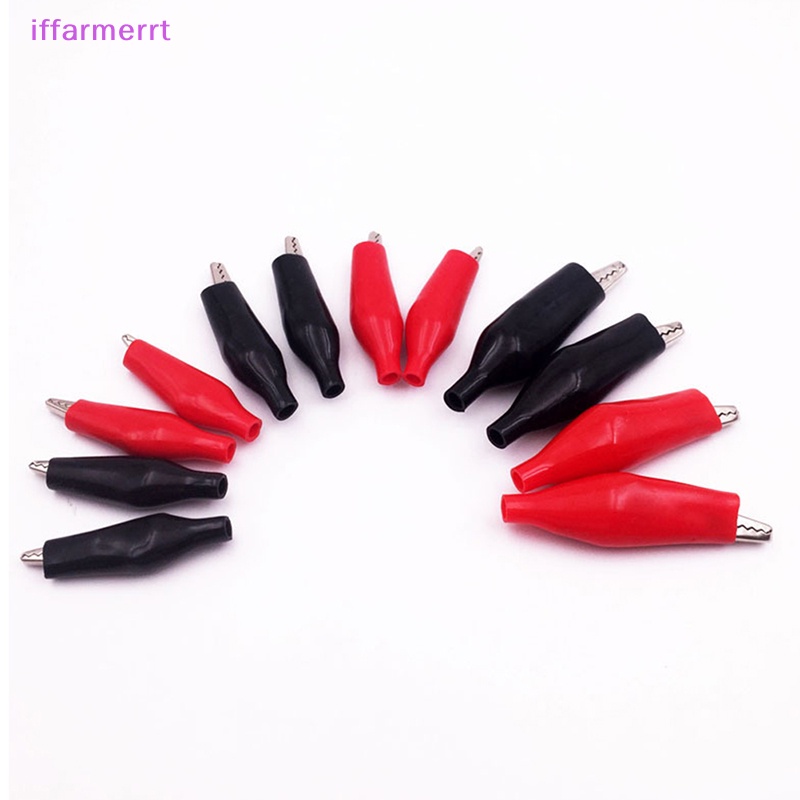 Set 12 Kẹp Cá Sấu Thử Nghiệm Mini 28MM Phủ Nhựa Mềm Màu Đen / Đỏ / Xanh Dương / Vàng