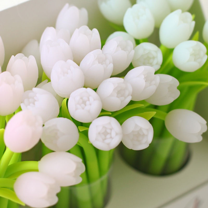 Bút Mực Đen Hình Hoa Tulip Thay Đổi Màu Sắc Dễ Thương Cho Học Sinh