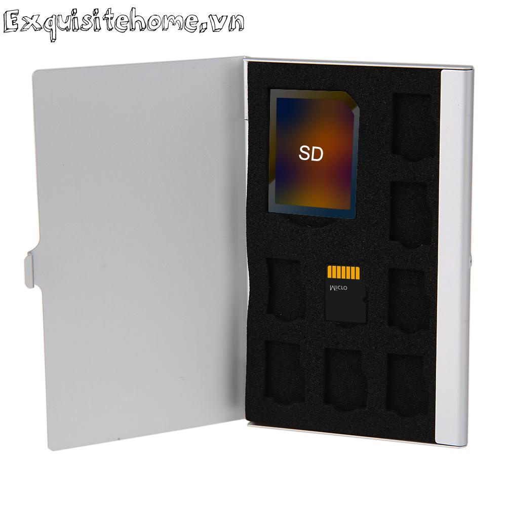 Hộp Đựng Thẻ Nhớ Micro SD + 8TF Micro SD Bằng Nhôm 1SD
