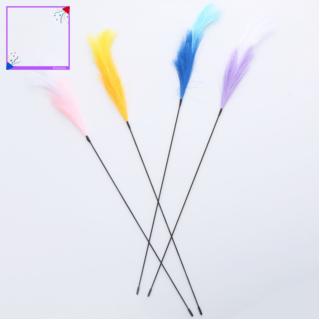 Gậy Đồ Chơi Gắn Lông Vũ Giải Tỏa Căng Thẳng Cho Mèo