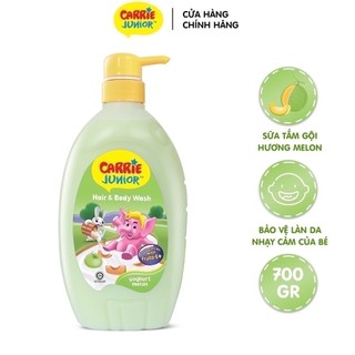 Chai Sữa Tắm Carrie Junior Yoghurt Hương Melon 700g