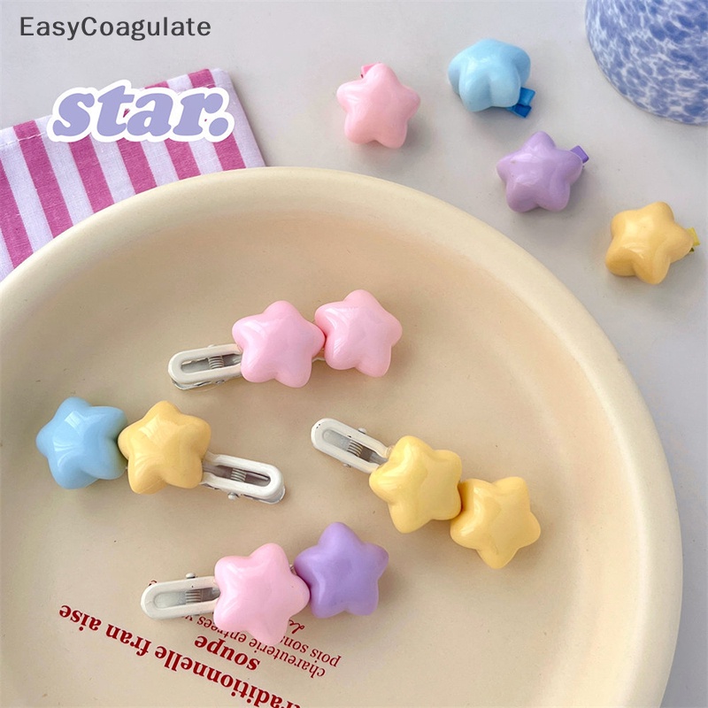 Kẹp Tóc Hình Ngôi Sao 3D Nhiều Màu Sắc Dễ Thương Cho Bé Gái