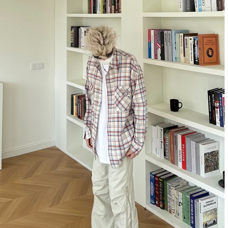 Áo Sơ Mi Nam Dài Tay Sọc Ca Rô Thời Trang