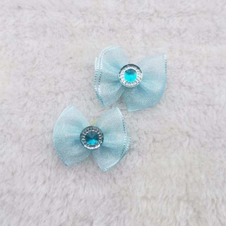 Kẹp Tóc Nơ Đính Đá Cho Thú Cưng