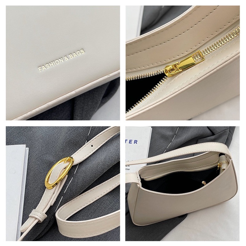 IELGY Túi Xách Đeo Vai Màu Trơn Phong Cách Phương Tây Thời Trang