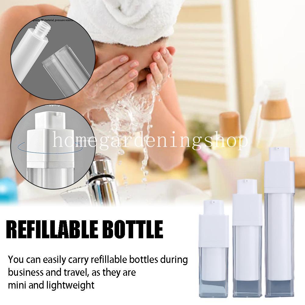 Lọ Rỗng Đựng Mỹ Phẩm Hai Lớp Dạng Bơm Dung Tích 15ml 30ml 50ml