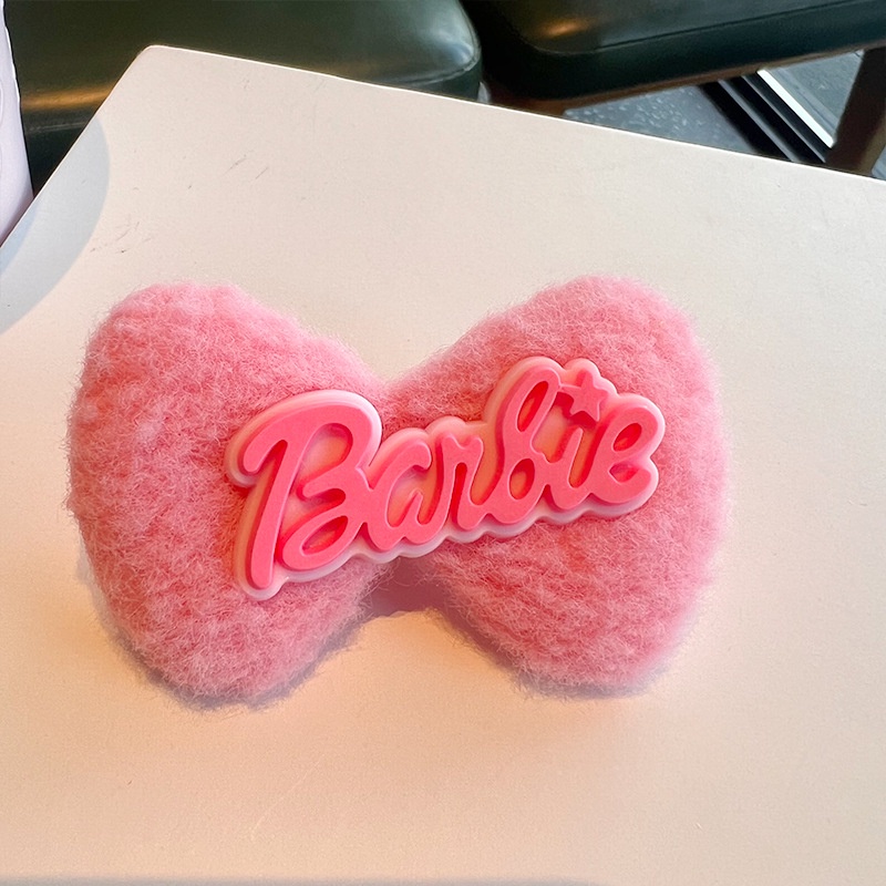 Kẹp Tóc Hình Búp Bê Barbie Dễ Thương Làm Quà Tặng Cho Bé Gái