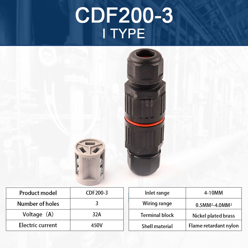 Đầu Nối Dây Điện Nhanh Chống Nước IP68 I / T 2 / 3 / 5 Pin