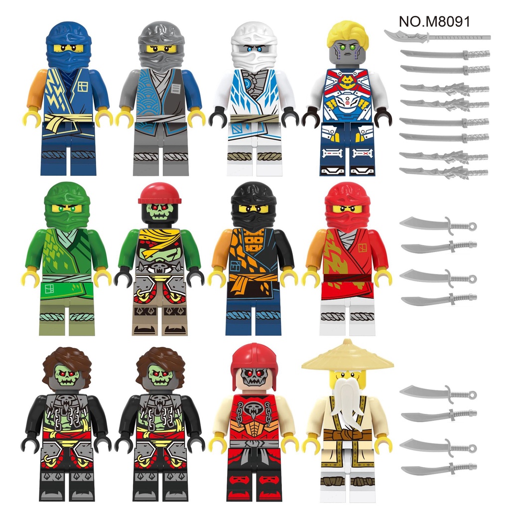 Bộ 12 Mô Hình lego ninjago Mini Cho Bé