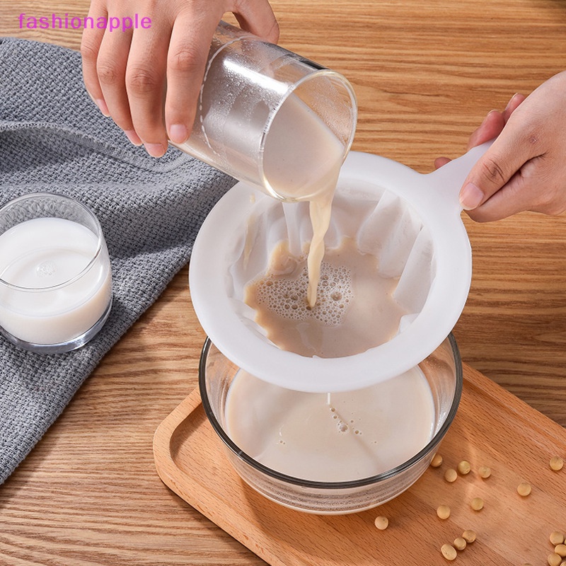 Thời trang nylon có thể tái sử dụng lưới lọc siêu mịn bộ lọc thìa rây sữa đậu nành nước ép cà phê bộ lọc thực phẩm nhà bếp colander glory
