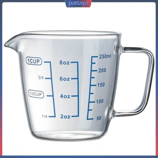Cốc thủy tinh đo lường 250ml / 500ml tiện dụng cho lò vi sóng
