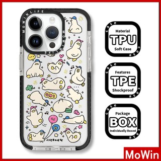 Ốp lưng iPhone 14 Pro Max Ốp Lưng iPhone Vỏ Mềm Ốp Lưng Dày Chống Sốc Bảo Vệ Camera Màu Hồng Khung Đen Vịt Lười Dễ Thương Tương thích với iPhone 13 Pro Max 12 Pro Max 11 XR XS 7 8Plus