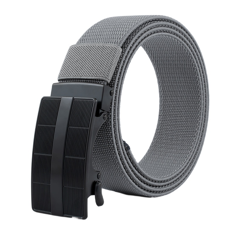 Thắt Lưng Vải Dù Quân Đội Co Giãn Khóa Kim Loại Tự Động Kích Thước 125Cm Mẫu Mới Dành Cho Nam