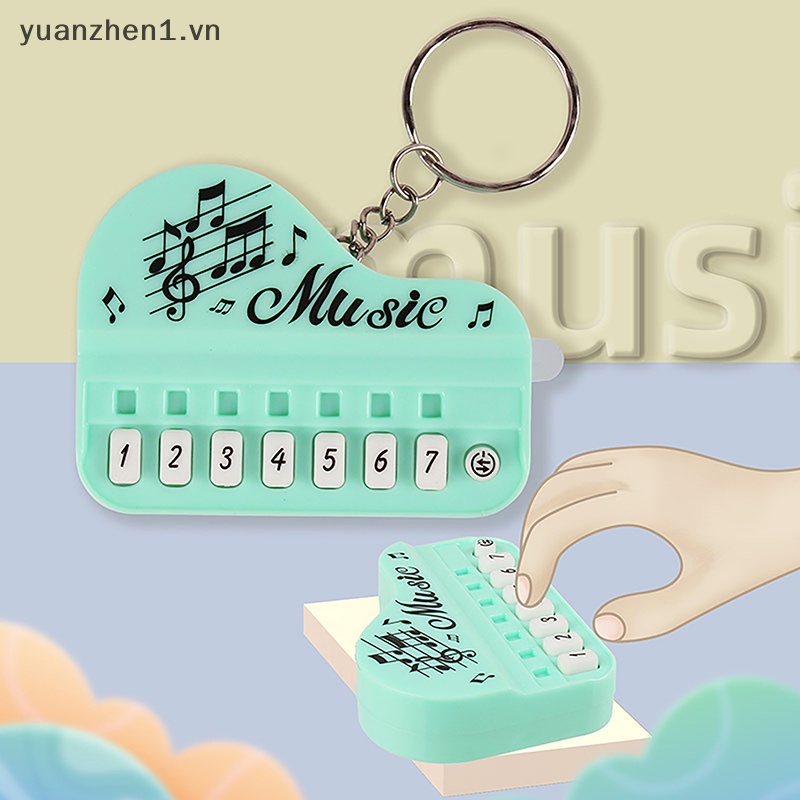Móc Khóa Hình Đàn Piano Điện Tử Mini Dễ Thương