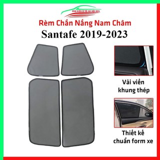 Bộ rèm chắn nắng Hyundai Santafe 2019-2023 cố định nam châm thuận tiện