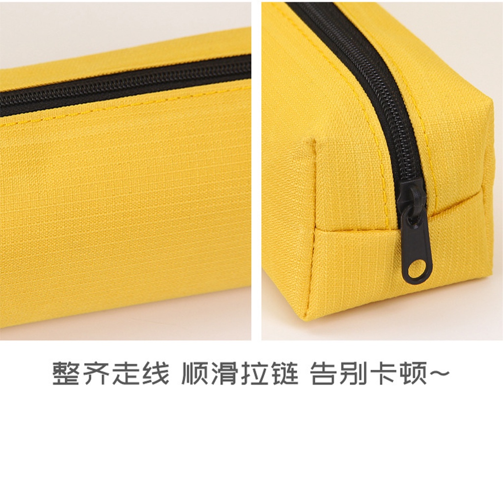 Túi Đựng Bút Bằng Vải Oxford Màu Trơn Hình Bát Giác WJ346