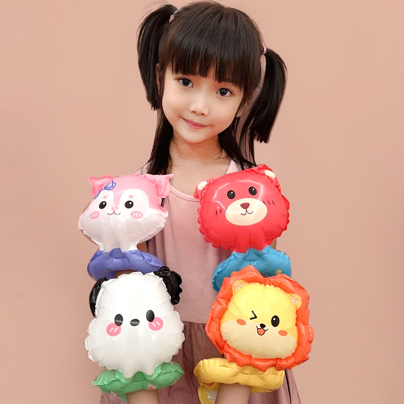 Vòng Tay Bơm Hơi Phim Nhôm Hình Gấu Hoạt Hình Mới Cho Tiệc Trẻ Em