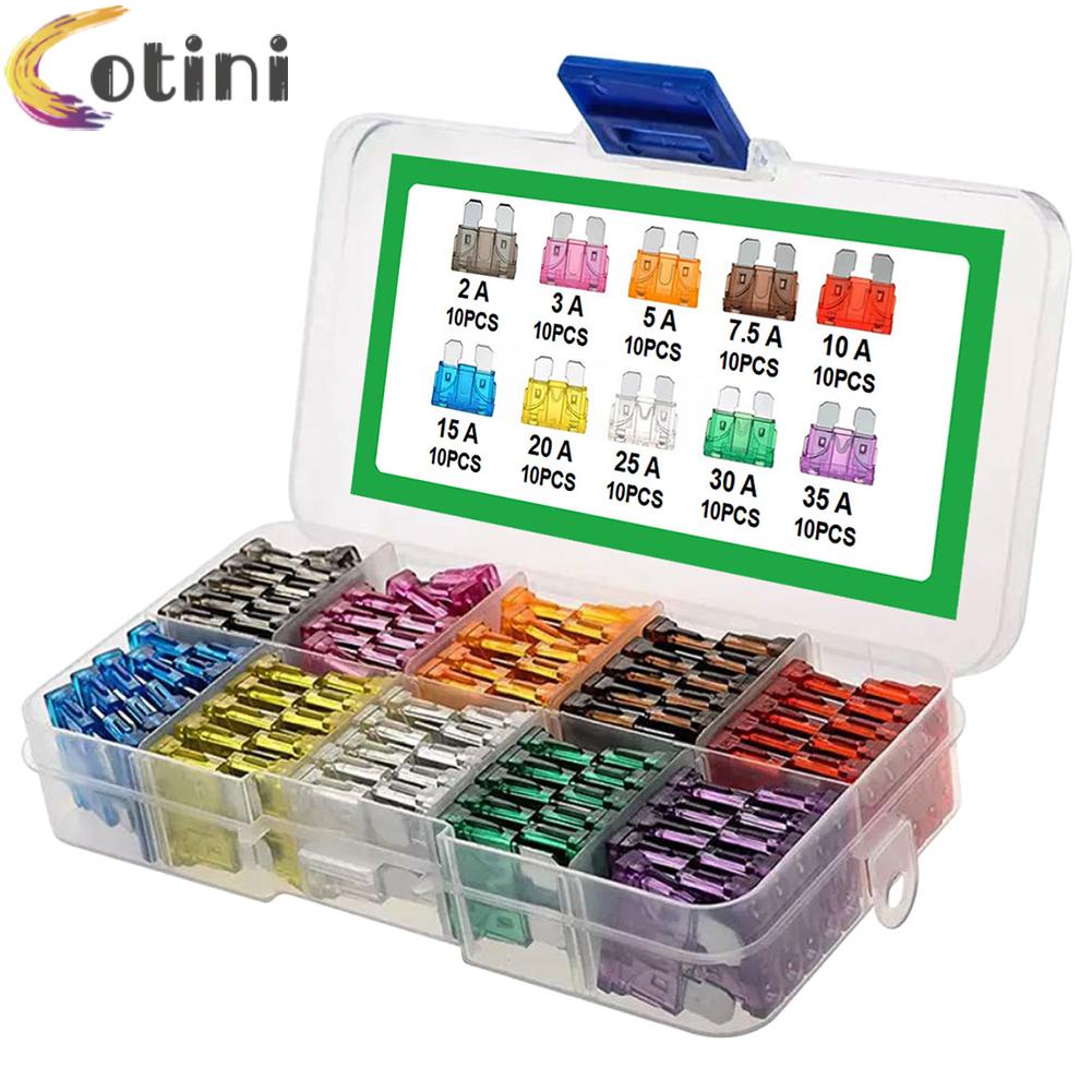 100 Cầu Chì 15A 20A 25A 30A 35A 10 Loại Cho Xe Hơi
