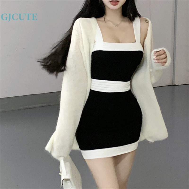Đầm Dệt Kim Đen Sát Nách Dáng Ôm Thời Trang Cho Bạn Gái
