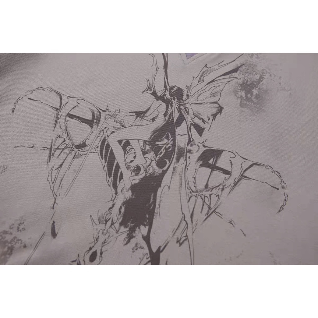 Áo Thun Tay Ngắn Cổ Chữ v Màu Xám Tím Phong Cách Mỹ Thời Trang Mùa Hè Cho Nữ