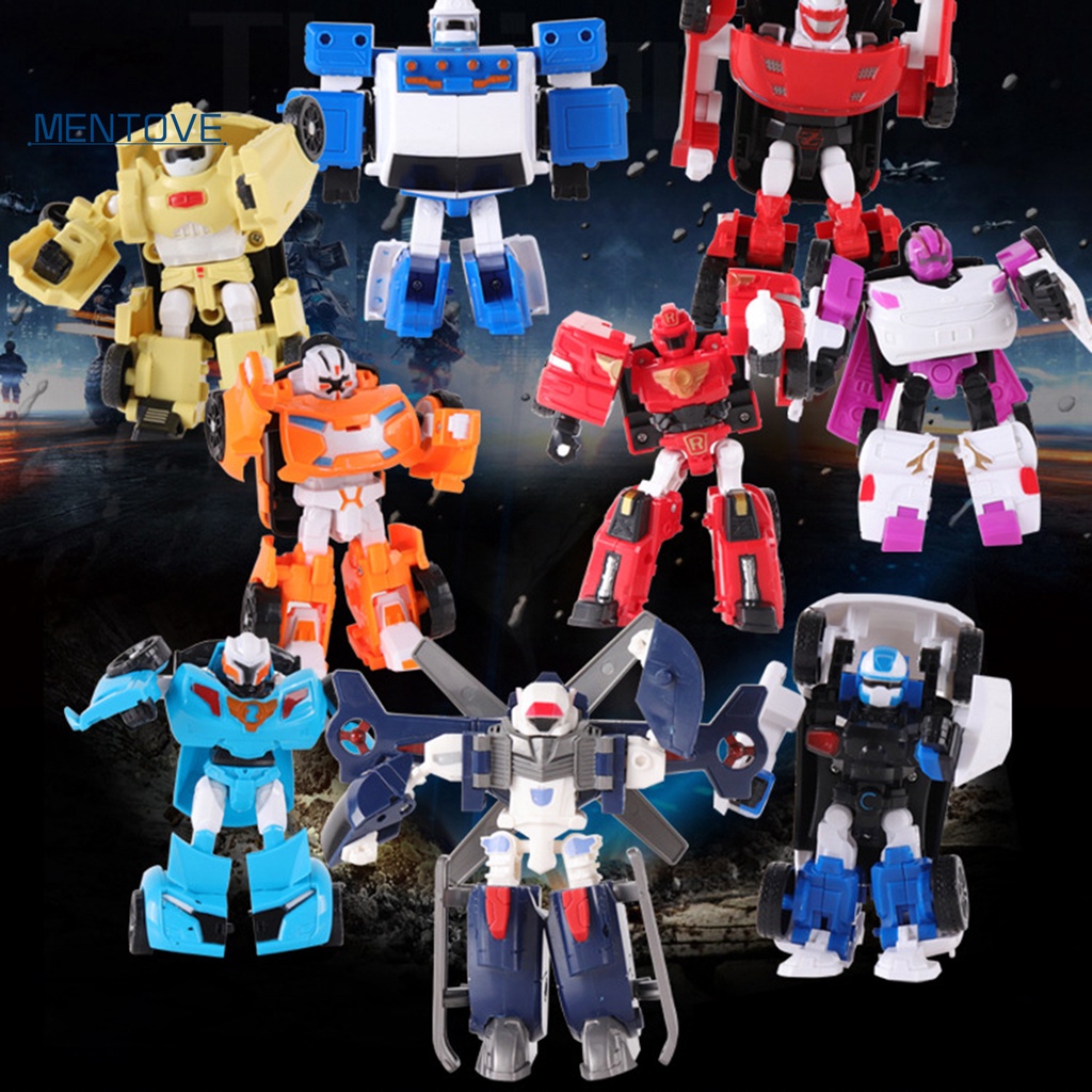 Mô Hình Đồ Chơi Xe Hơi Biến Hình Robot Hoạt Hình Bằng ABS Dành Cho Bé Trai