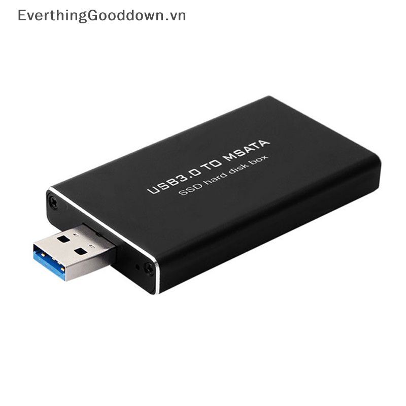 Everthinggooddown msata to ssd solid state usb3.0 case hard disk adapter bên ngoài hdd mobile box vn