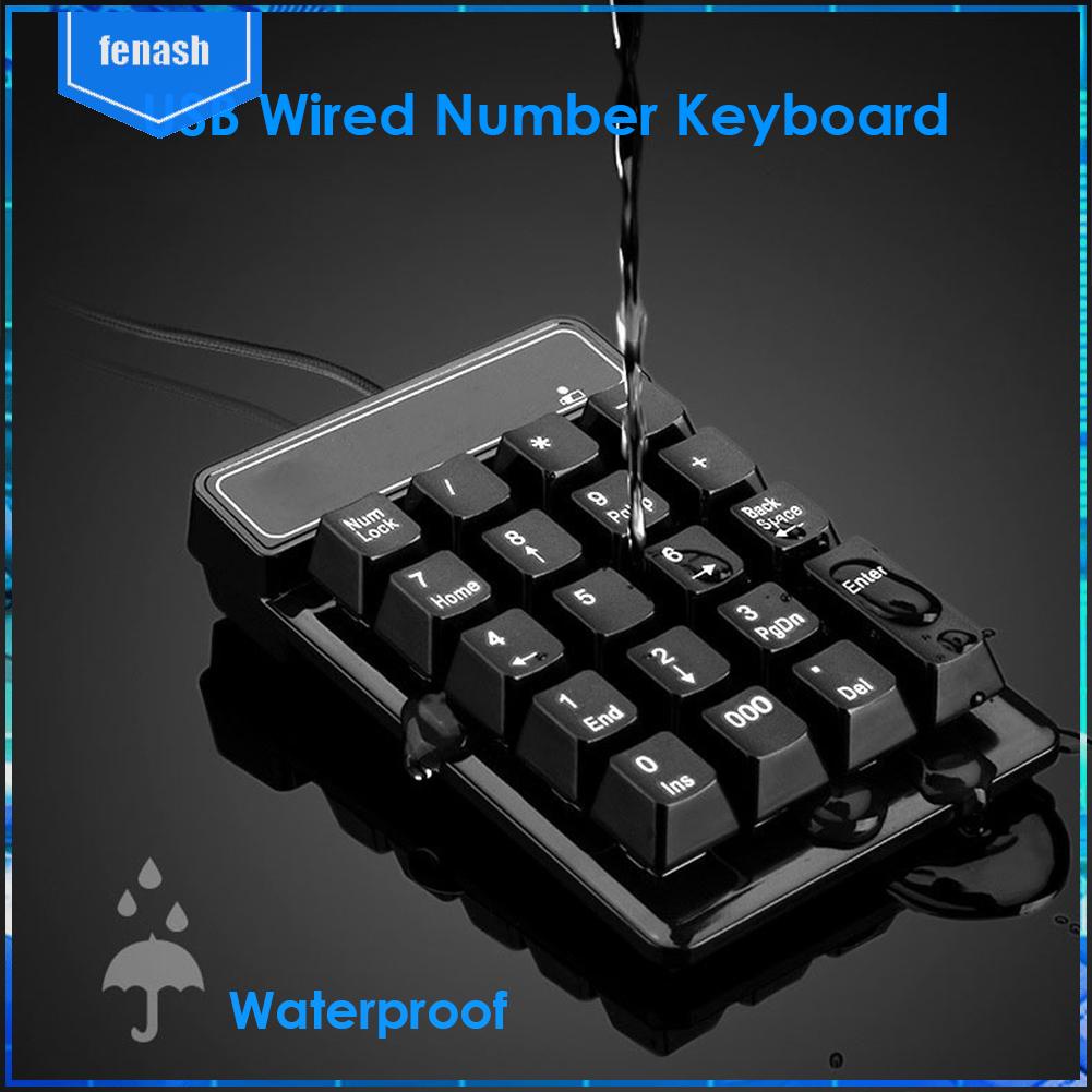 19 phím bàn phím số có dây usb bàn phím cơ numpad cho máy tính xách tay