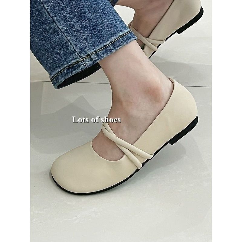 Giày Búp Bê Mũi Tròn Đế Bằng Xinh Xắn Thời Trang Cho Nữ