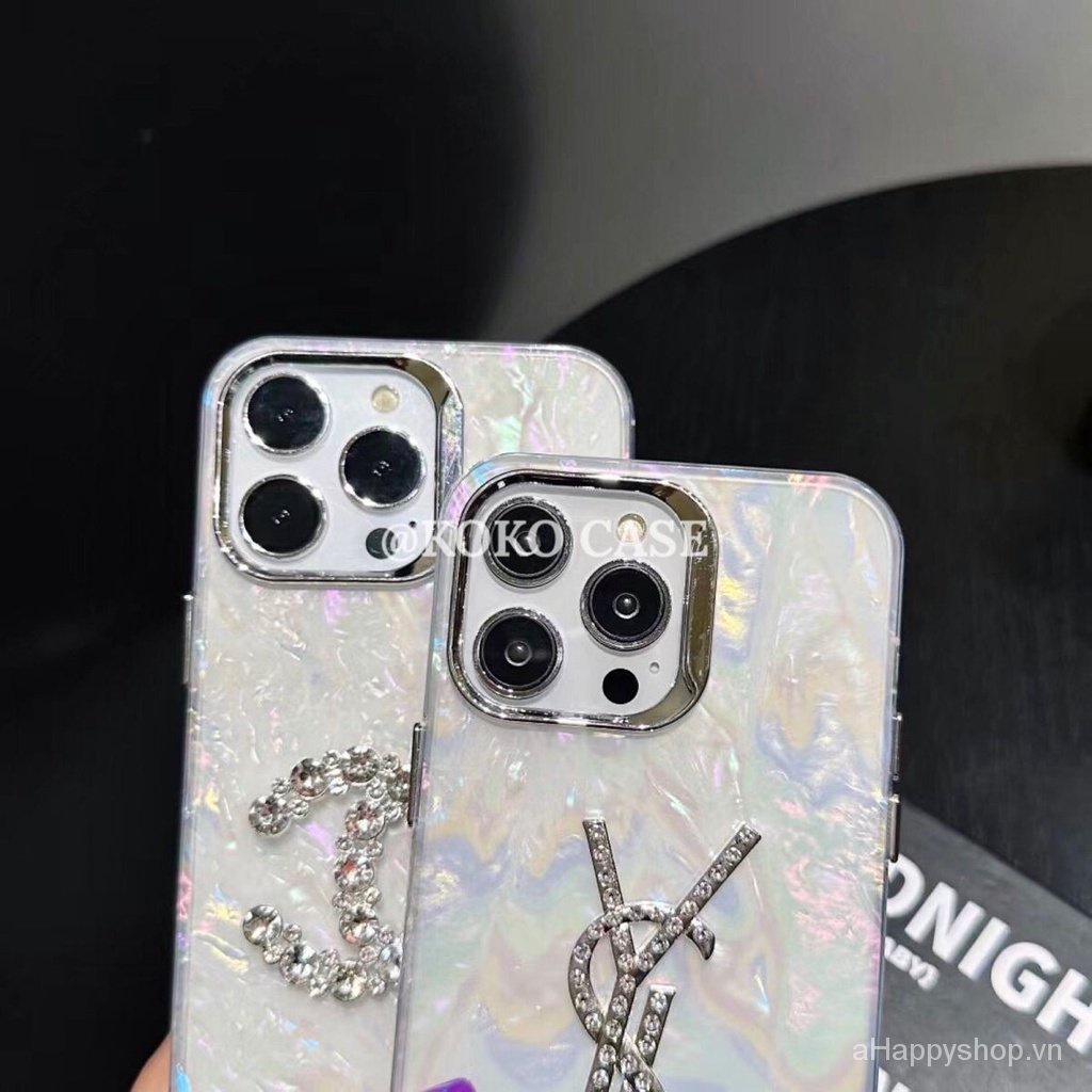 Ốp Điện Thoại Vân Kim Cương Cao Cấp Cho Iphone 14promax 13 12pro