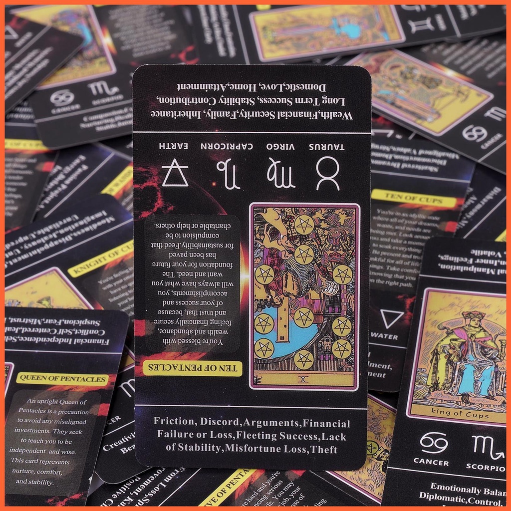 Tarot oracle cards portable tarot with heywords bộ bài oracle tâm lý cho các trò chơi bài bói toán bí ẩn chunvn