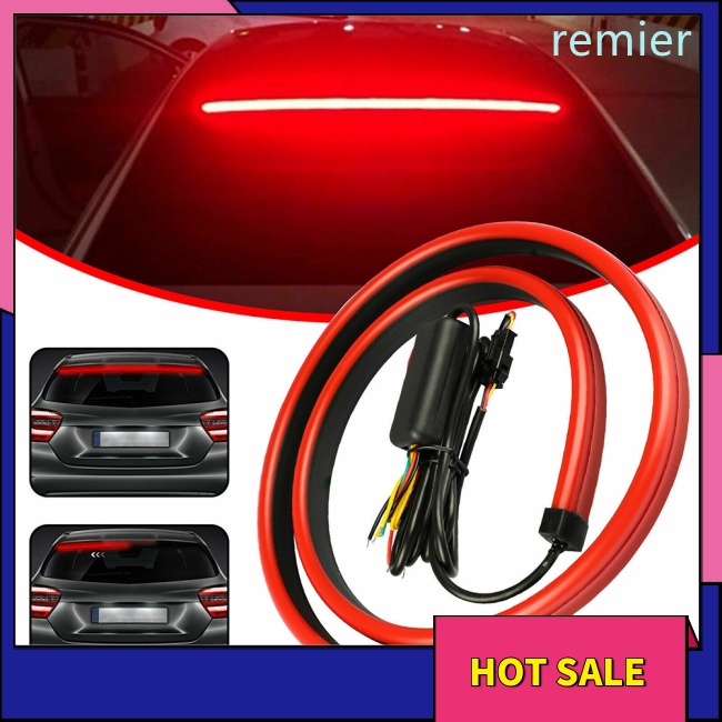 Re car đèn phanh gắn trên cao dải đèn led kính phía sau đèn trang trí streamer đèn cảnh báo lái xe rẽ