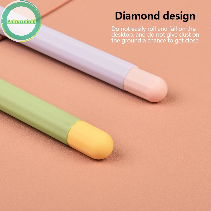 Pairhj silicone mềm tương thích cho apple pencil 2nd case anti-lost tablet touch pen stylus soft protective sleeve cover cho ipad vn