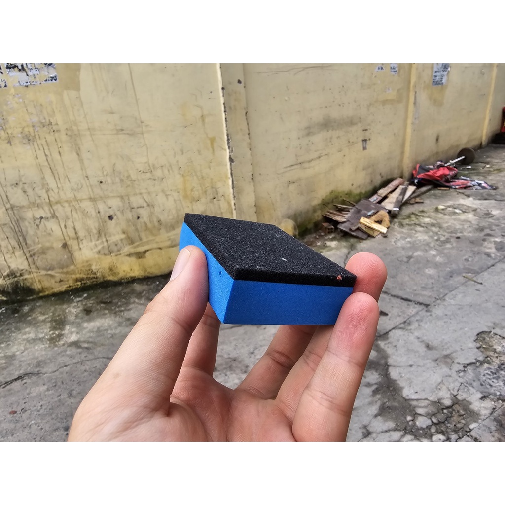 Mút Phủ Ceramic,Mút Đánh Bóng,Mút Thoa Hóa Chất 2 Mặt Xanh Đen