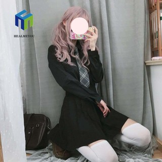 Cà vạt HEALMEYOU họa tiết caro phong cách Nhật Bản dễ thương thời trang dành cho nữ