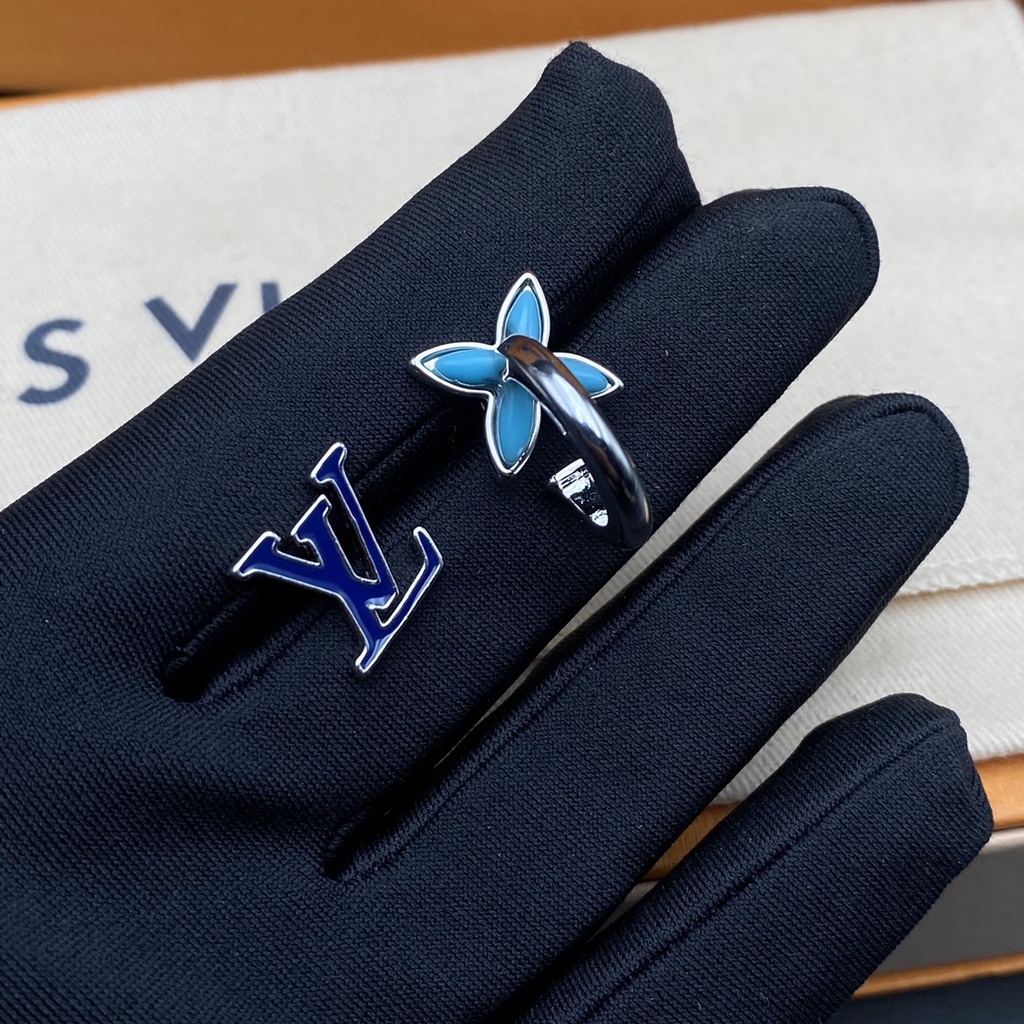 Lv Bông Tai Thép Titan Hình logo Chữ Thời Trang Cho Nữ