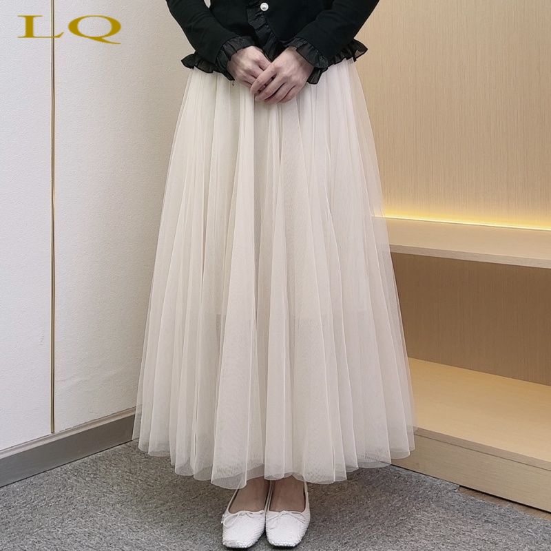 Chân Váy Múa Ba Lớp Dáng Chữ A Dài Vừa Phải 720 Độ Thời Trang