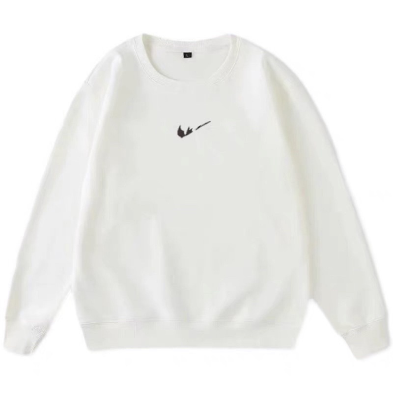 Áo Sweater Nỉ Nam Nữ Unisex Trắng Đen Form Rộng Dấu Tích JULYBAGS