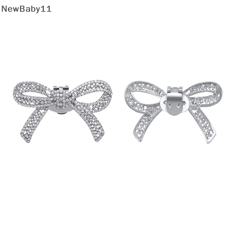 Newbaby 1 cái thời trang sáng bóng giày pha lê trang trí kẹp phụ nữ khóa giày phụ kiện high-heeled vuông thạch có thể tháo rời giày trang trí hoa.