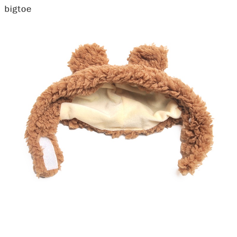 Bigtoe con chó dễ thương trang phục thú cưng vui nhộn mũ mèo ấm áp tai gấu mũ băng đô vật nuôi mũ nón cosplay đạo cụ ảnh kitten puppy party trang phục mèo phụ kiện boutique