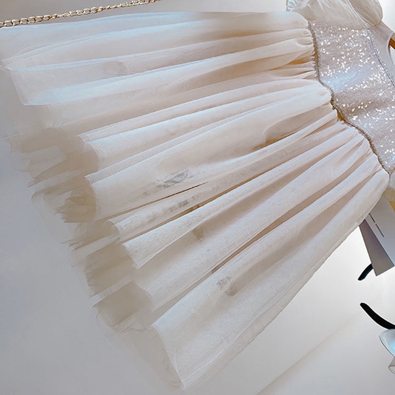 Hàng Mới Về Đầm Công Chúa Vải Gạc Đính Kim Cương Lấp Lánh Kiểu Pháp Thời Trang Mùa Hè Cho Bé Gái