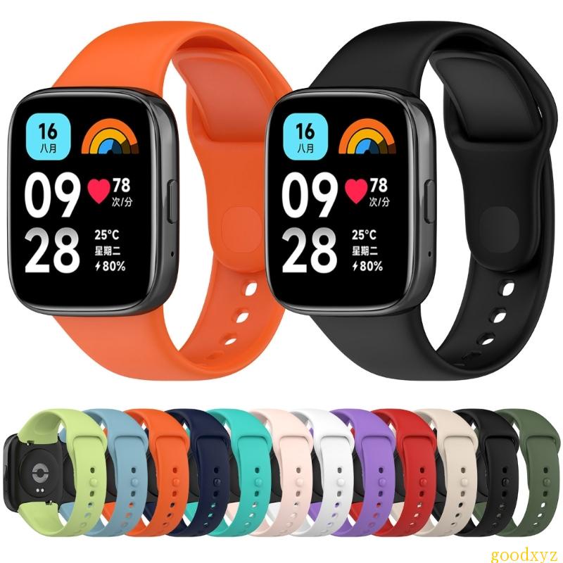 Dây đeo đồng hồ goodxyz cho redmi watch3 lite phụ nữ năng động nam giới cô gái dây đeo tay silicon mềm dây đeo thay thế
