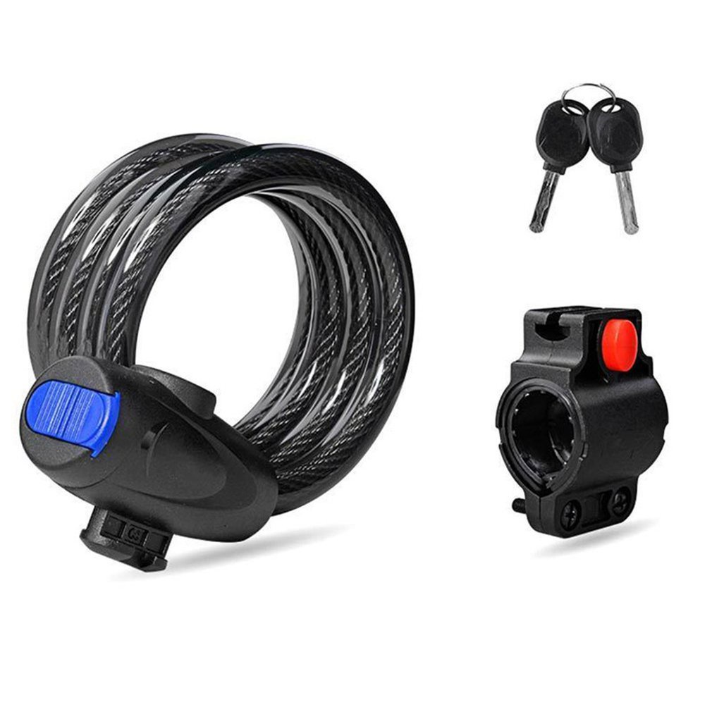 Mountain Bike Anti-theft Lock Bicycle Lock Stainless Steel Cable Safety Lock
