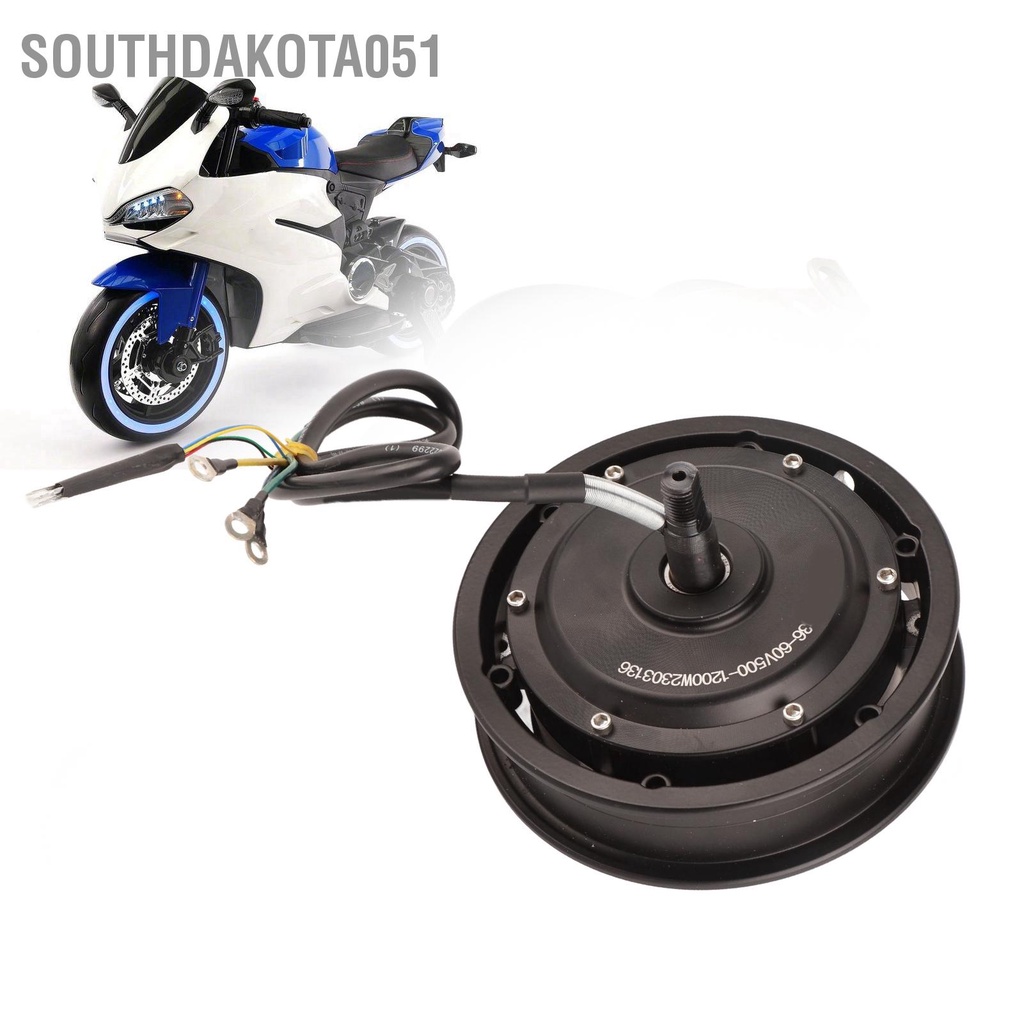 Động cơ trung tâm bánh xe 10in 36V‑60V 500W đến 1200W 75KM/H Phanh tang trống cho Xe máy điện xe địa hình