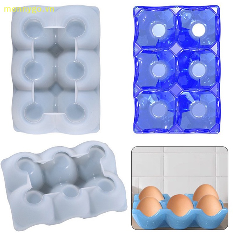 Monnygo silicone egg storage holder khuôn trứng giá đỡ khay đứng epoxy resin casg mold vn