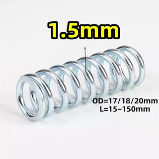 : wedy 304 thép không gỉ d1.5mm od17 / 18 / 20mm lò xo nén lò xo dài lò xo lớn lò xo hồi lưu lò xo lò xo áp suất lò xo
