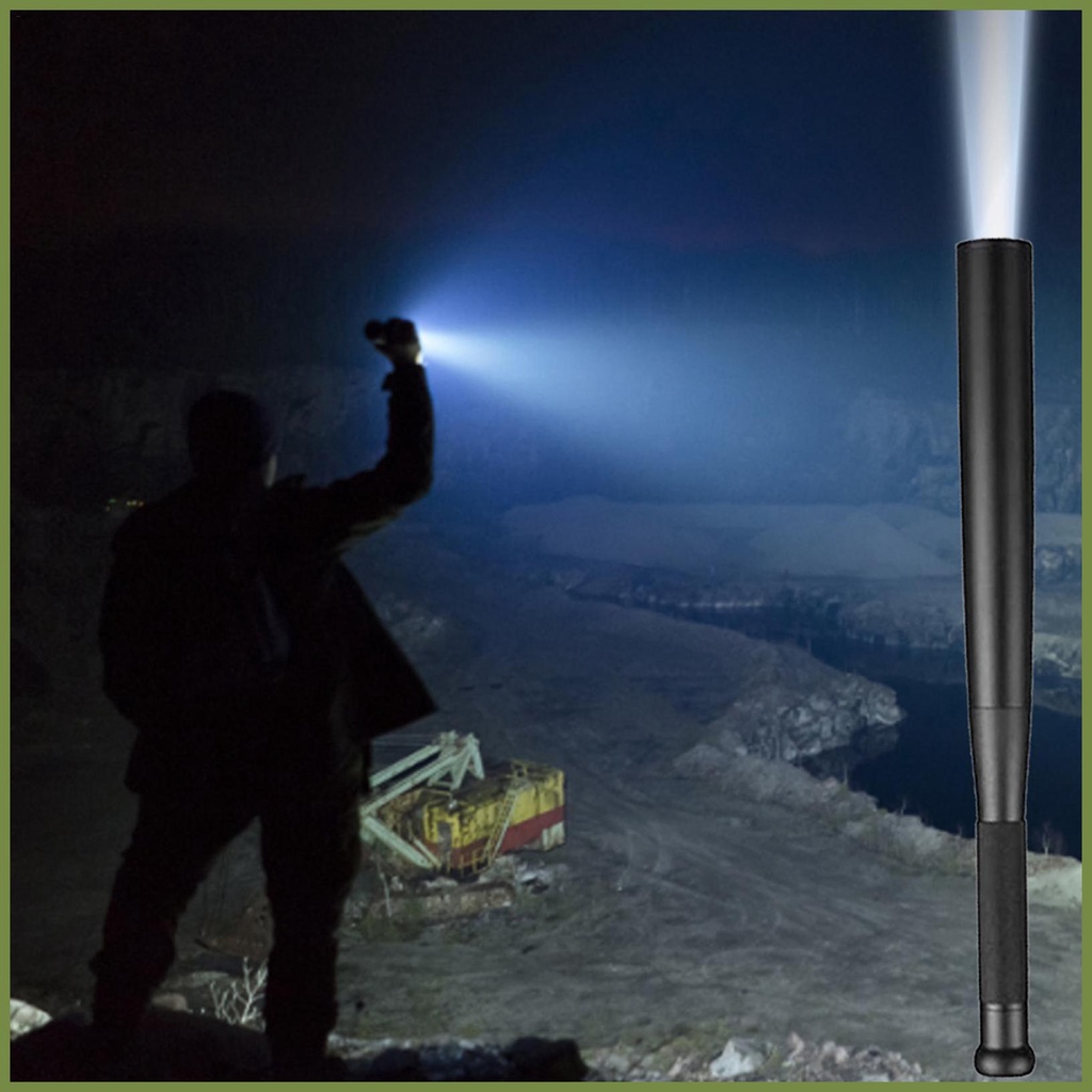 Bóng chày bat đèn pin led đèn pin hợp kim nhôm chống thấm nước cho trường hợp khẩn cấp tự bảo vệ chiếu sáng ngoài trời kouvn kouvn