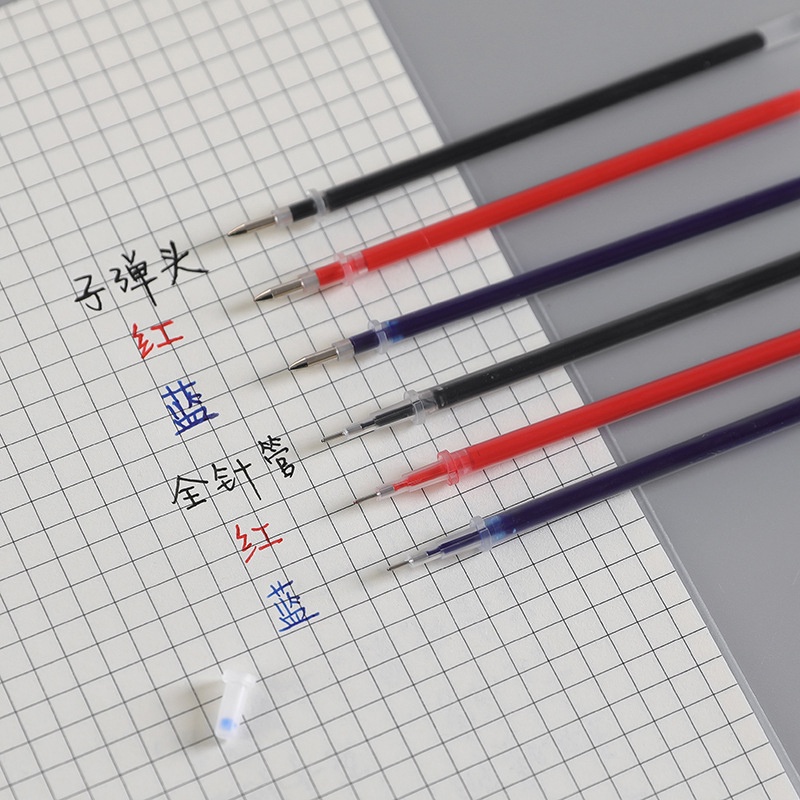 Set 20 Ruột Bút Kim Loại Ngòi 0.38mm Ngòi 0.5mm Thay Thế