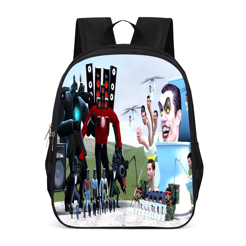 Ere1 skibidi toilet tv man audio man ba lô cho nữ nam sinh viên dung tích lớn thời trang cá tính túi đa năng